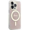 Guess GUHMP15LH4STP iPhone 15 Pro 6.1rózowy/pink hardcase IML 4G MagSafe